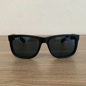 Ray-Ban Polarized Matte Black Justin Sunglasses